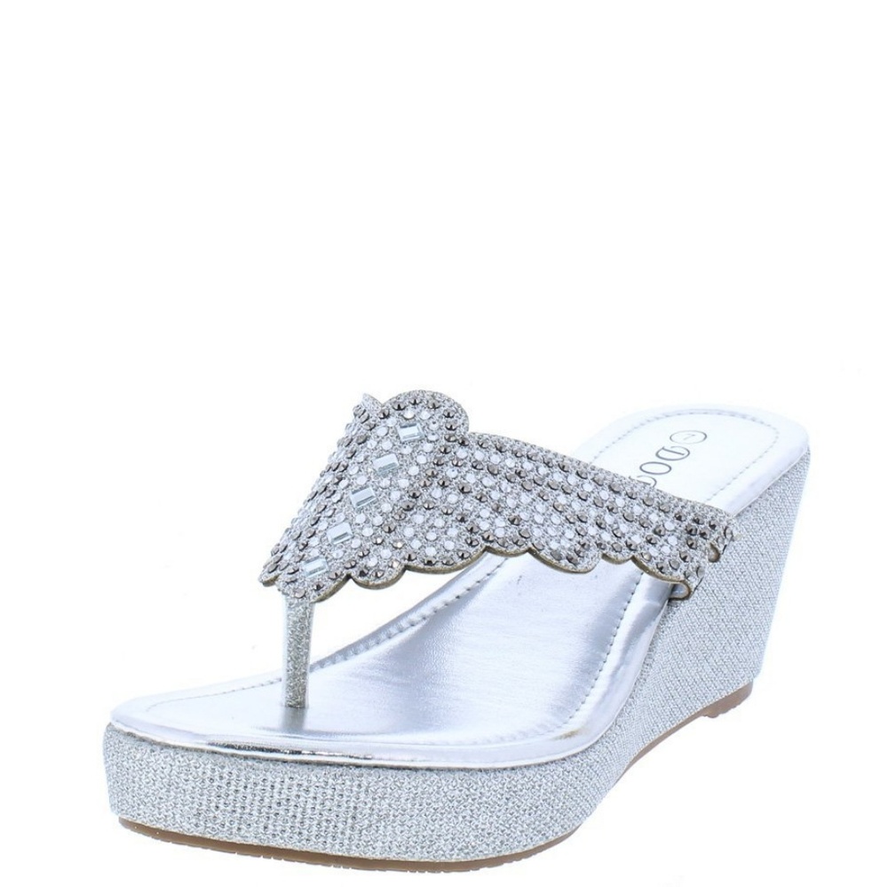 Silver Rhinestone sandal